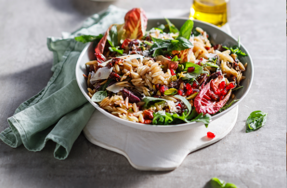 Orzo pasta salad