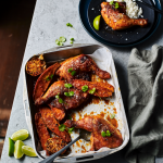 Roast gochujang chicken with honey & lime