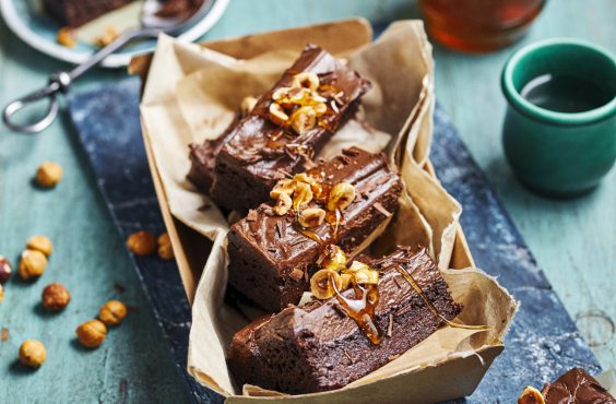 Fudgey sweet potato brownies