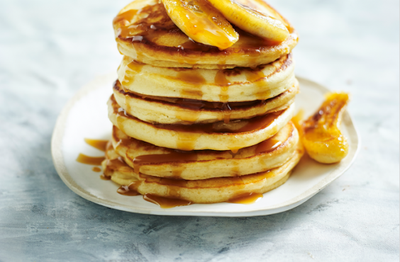 Banana and salted caramel flap jacks