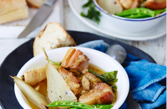 Pork pear , parsnip & sage stew