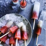 Elderflower & cranberry ice-pops