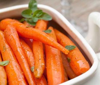 Honeyed baby carrots