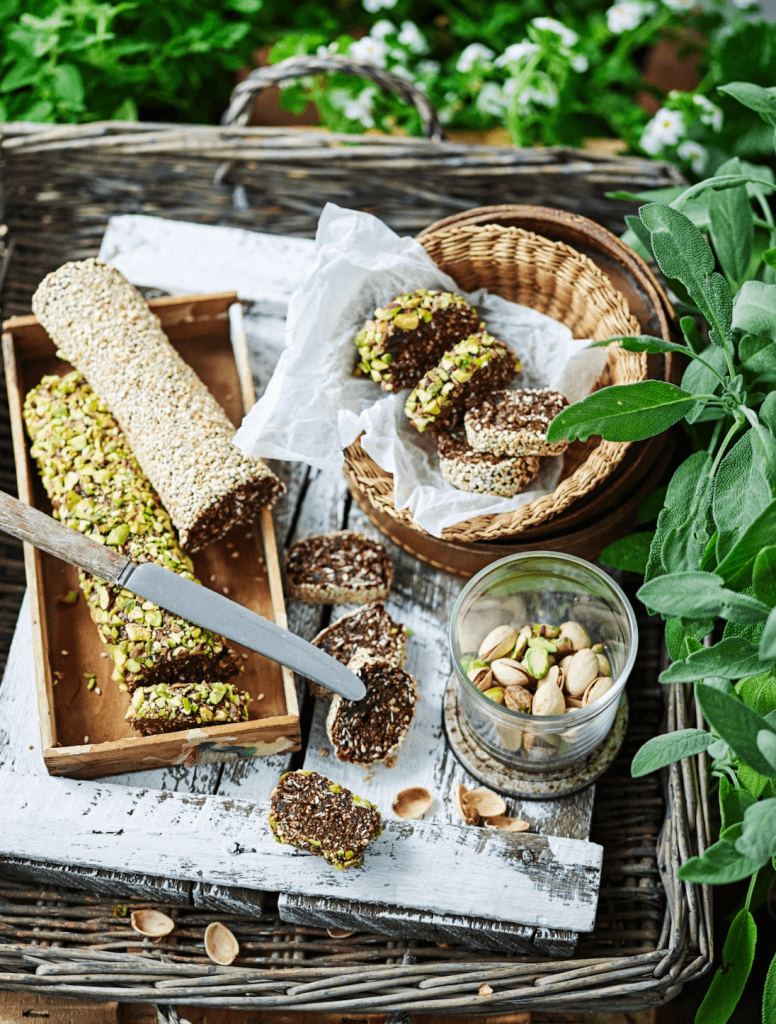 No-bake chocolate halva cookies
